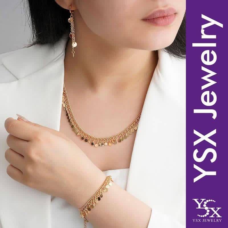 خرید سرویس پولکی جدید YSX رنگ ثابت، بدون حساسیت، آبکاری APJ